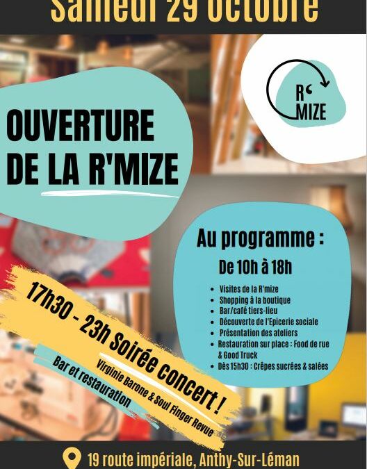 Ouverture de la 2ème boutique Atelier Re-Née à la R’MIZE